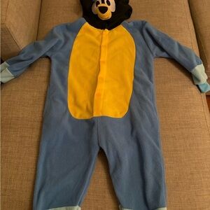 Blue and Yellow Bear Onesie Costume